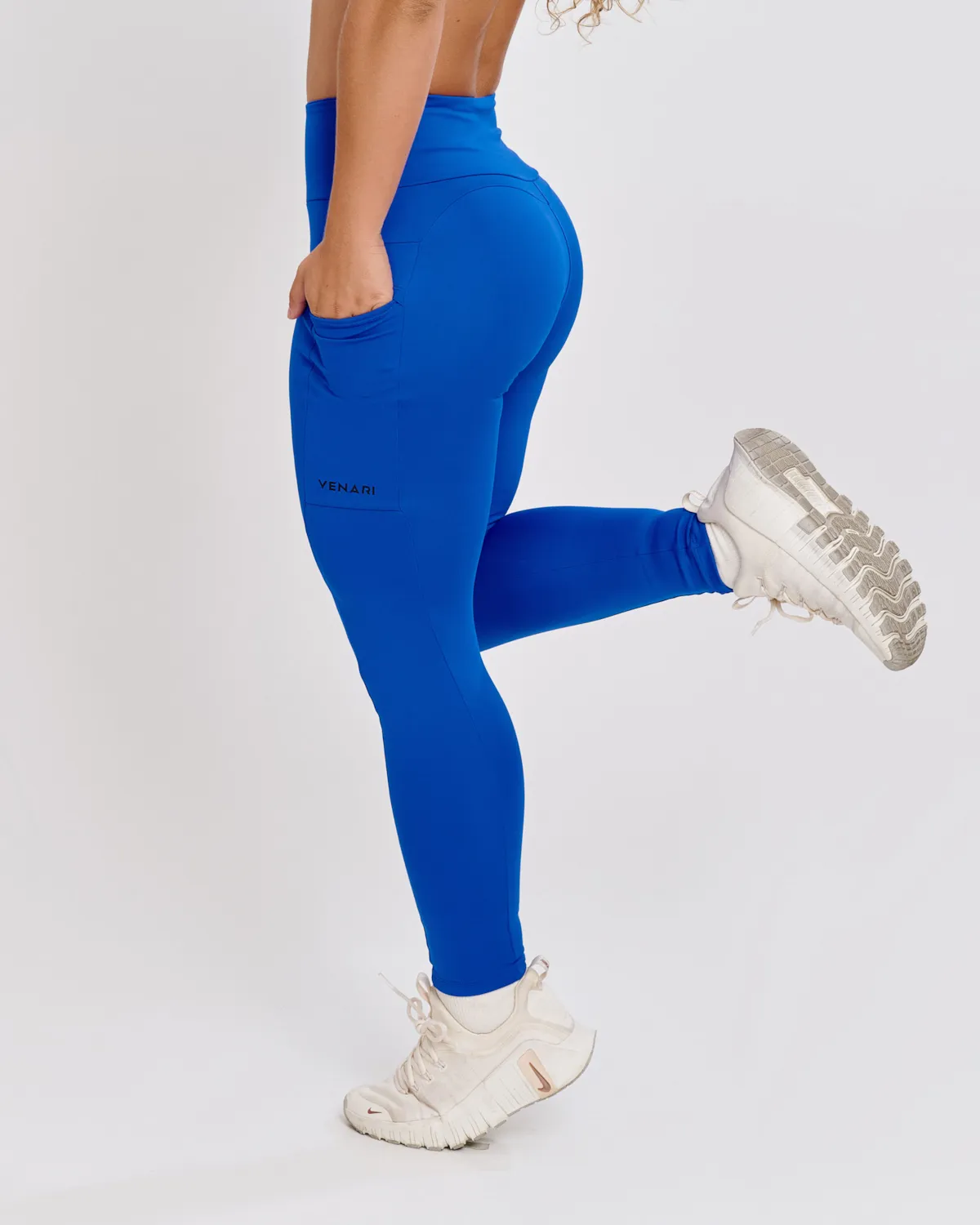 Calça Legging Bolso Ju Mamute Azul Royal