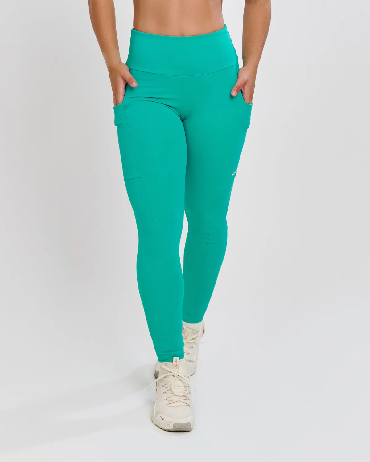 Calça Legging Bolso Ju Mamute Verde Aqua