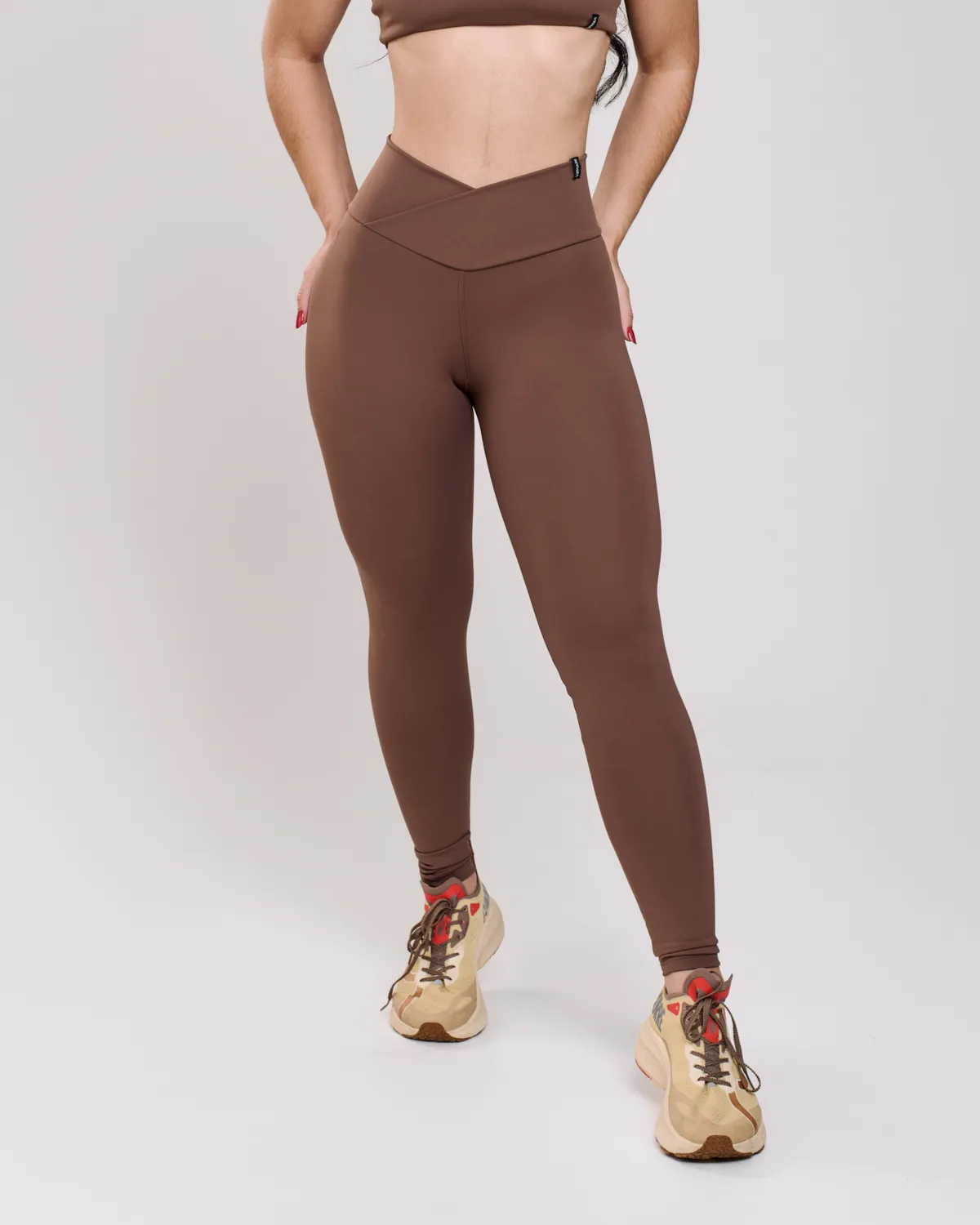 Calça Legging Cós Cruzado Gab Cacau