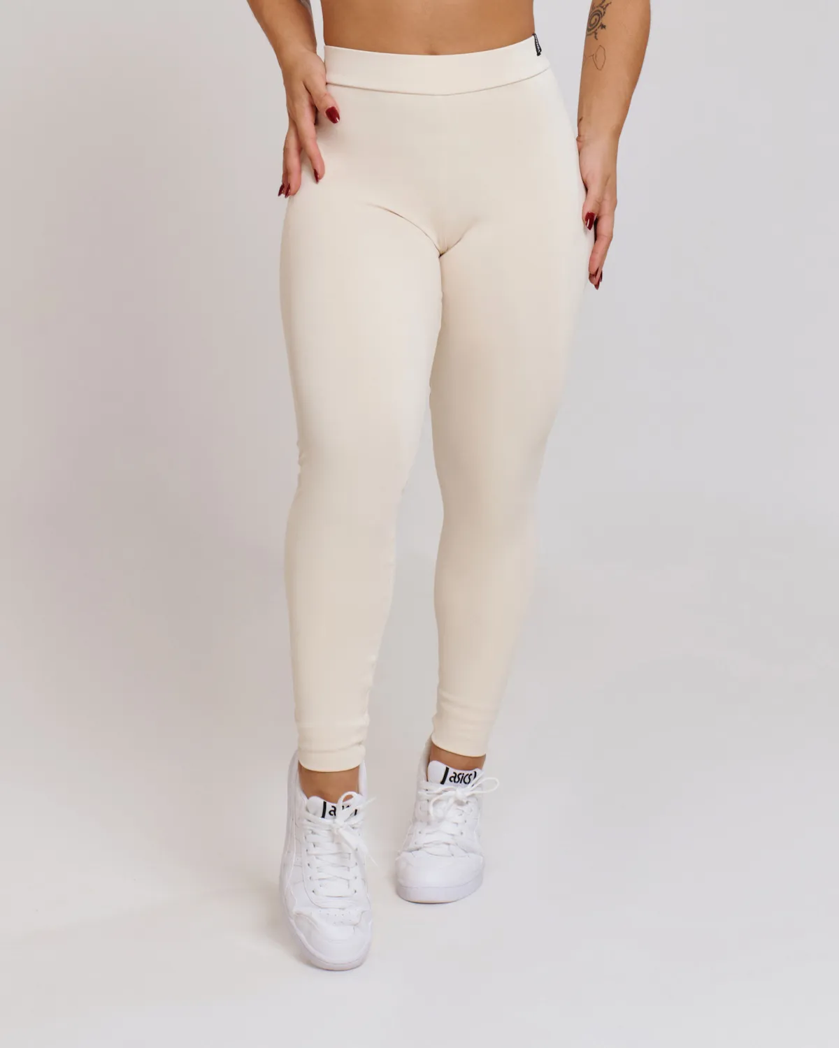 Calça Legging Isa Off White Tamanho:P;Cor:Off White