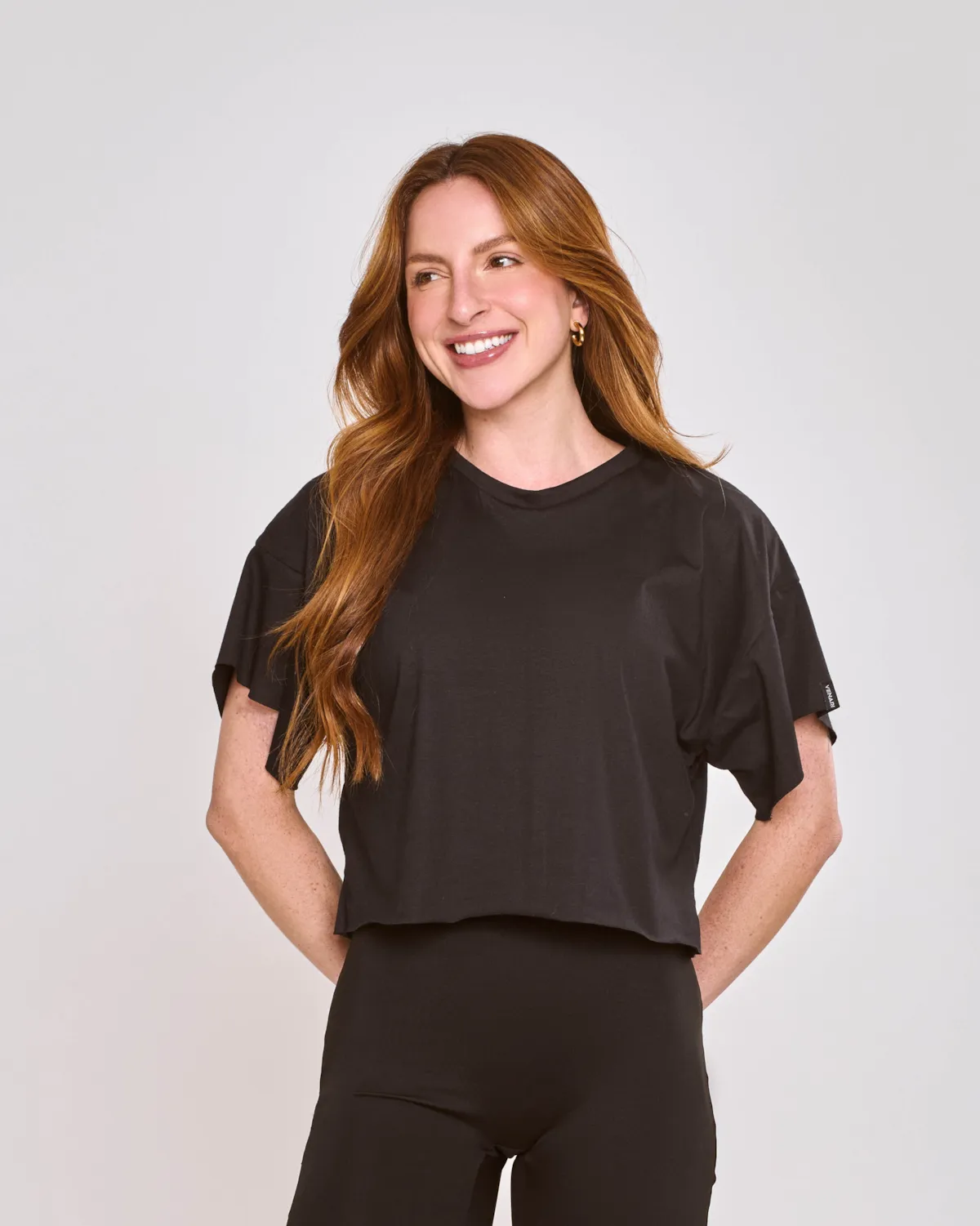 Cropped Basic Preto