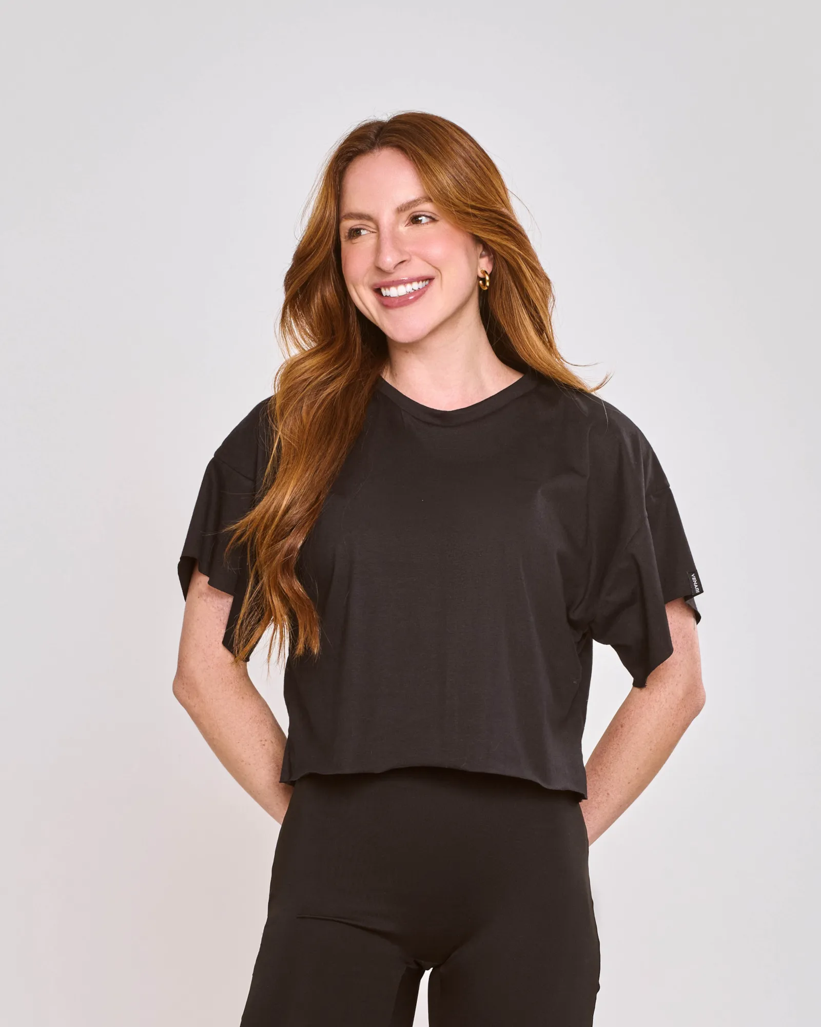 Cropped Basic Preto