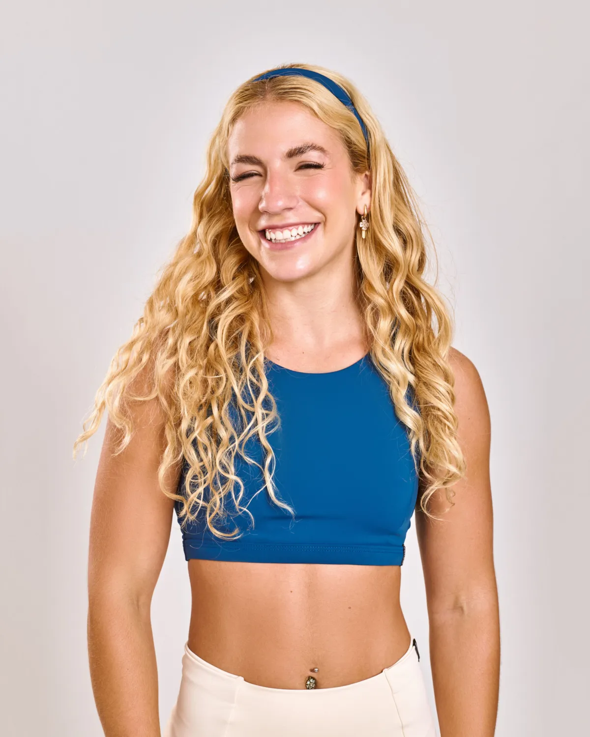 Faixa de Cabelo Aura Azul Profundo