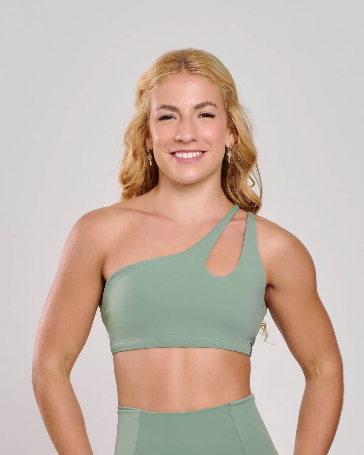 Top Assimétrico Pistache Ju Mamute