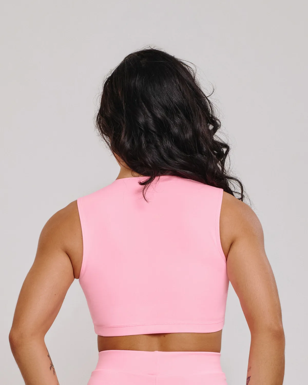 Top Cropped Isa Rosa Claro