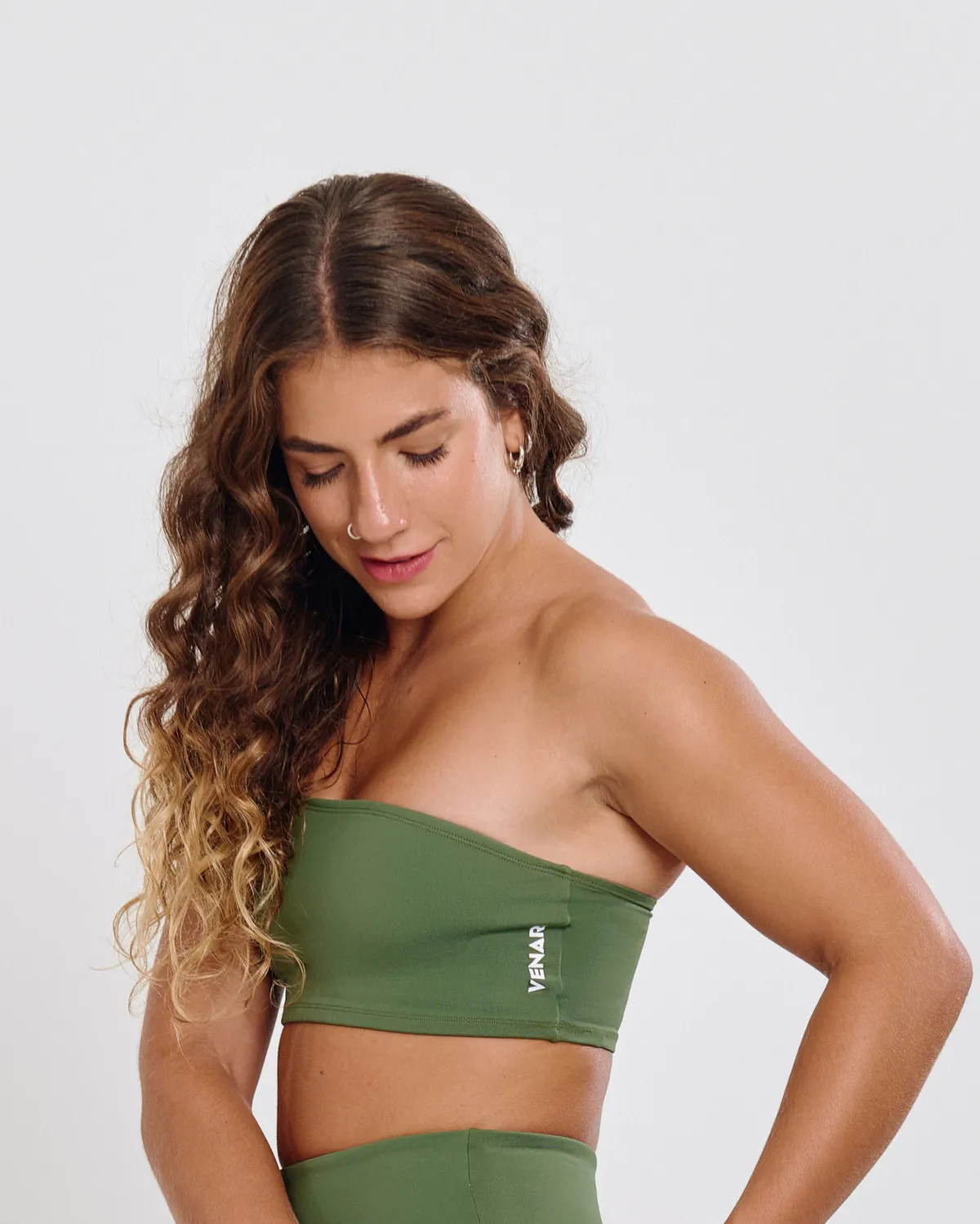 Top Ombro Único Ju Mamute Verde Militar